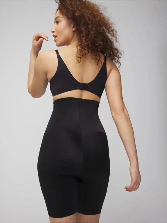 NWT SOMA Shaping Vanishing Edge High-Waist Thigh Slimmer Shorts Black Size Large - Picture 2 of 5